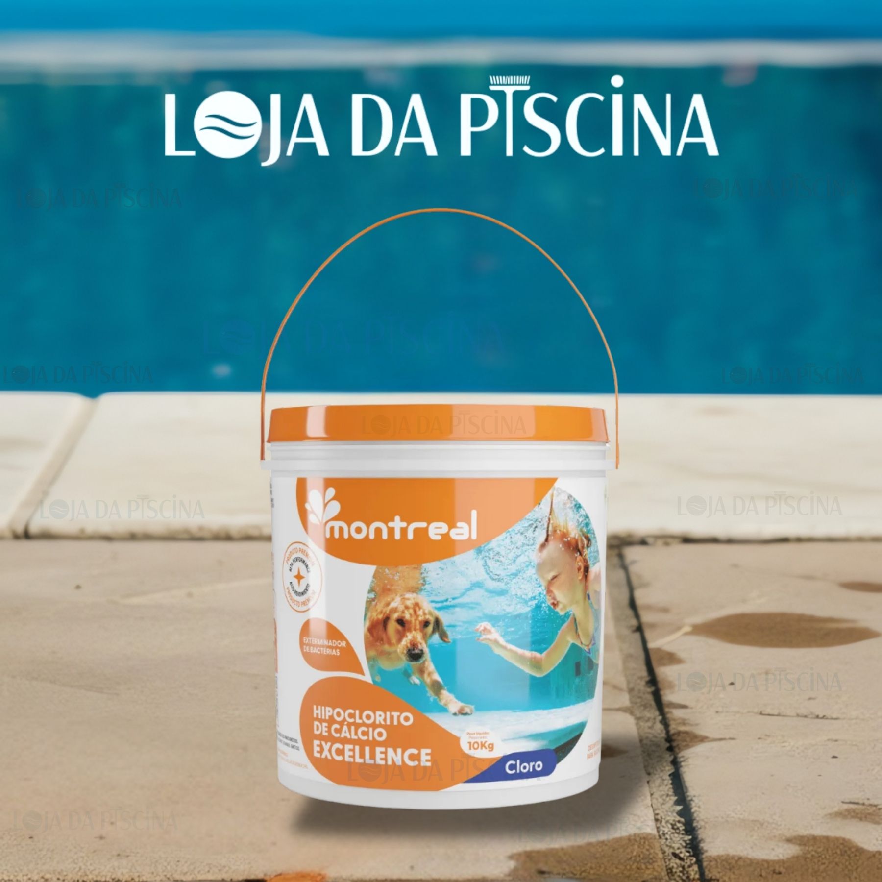 Montreal - Hipoclorito de Cálcio EXCELLENCE - Balde  10Kg