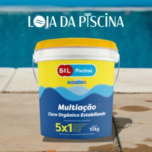 Cloro Multiação Orgânico 5x1 Estabilizante Bel Piscinas 10kg