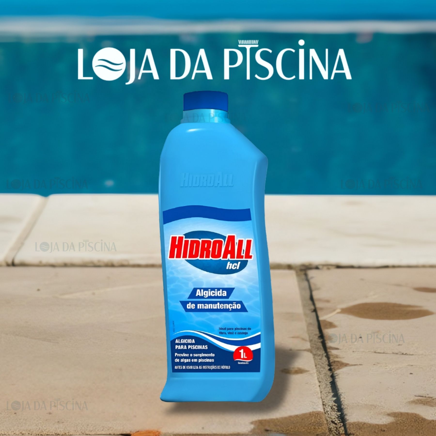 Hidroall - HCL Algicida Manutenção - 1L
