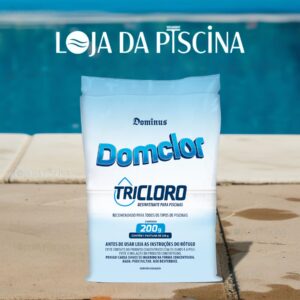 Domclor - Pastilha Tricloro 200g (90 Teor de cloro ativo)